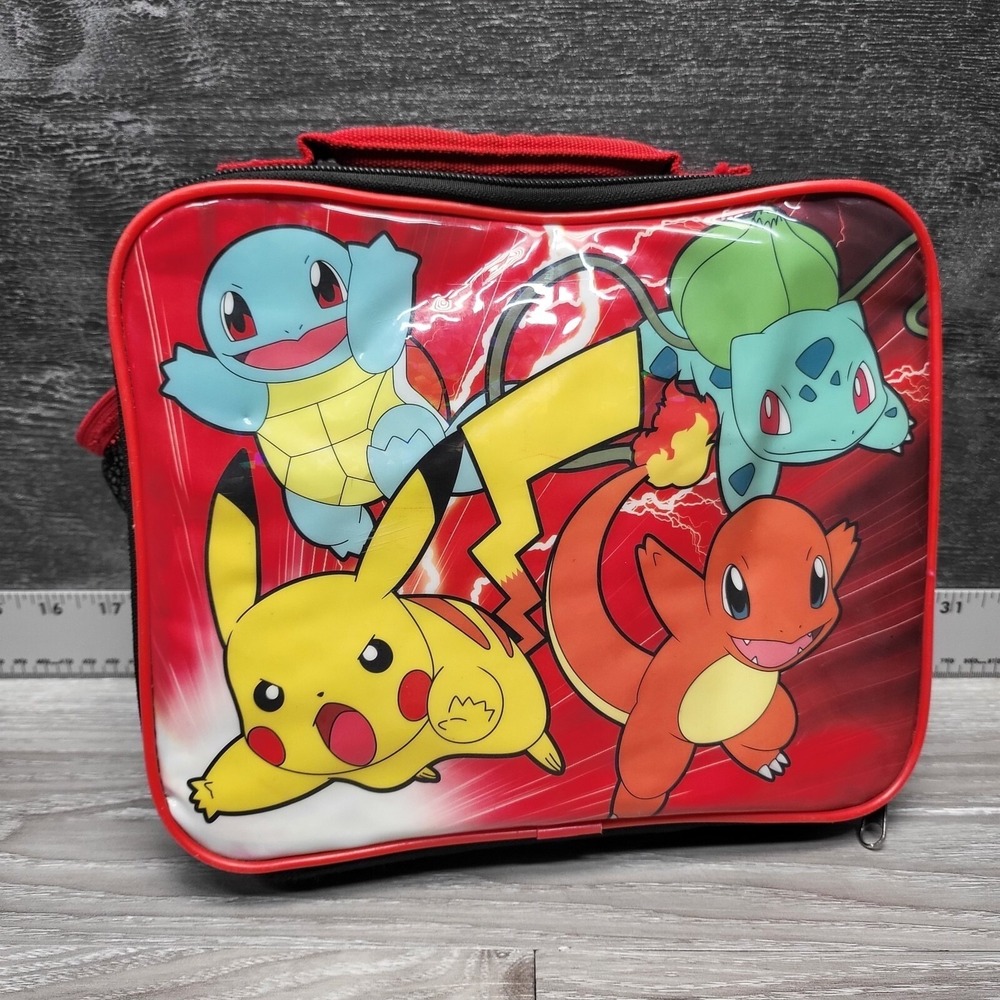 Pokemon Starter Evolution Zip-up Lunch Box Bag